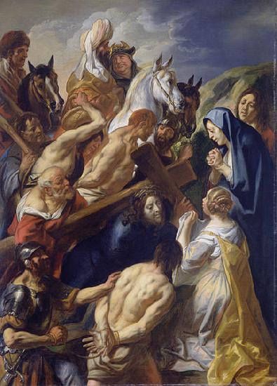 Jacob Jordaens The Bearing of the Cross Spain oil painting art